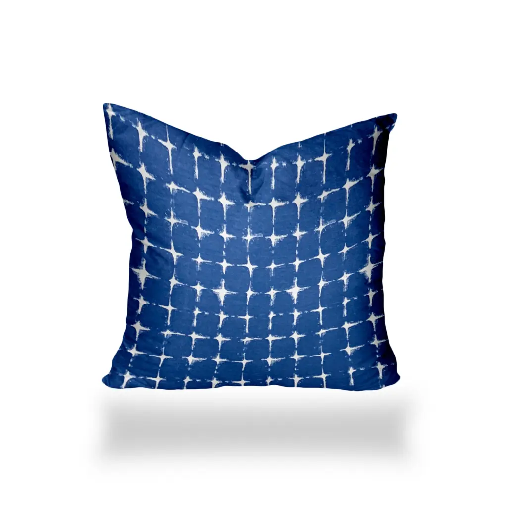 Flashitte Indoor Outdoor Soft Royal Pillow Sewn Closed 16X16 Multicolor usa made pillow and pouf