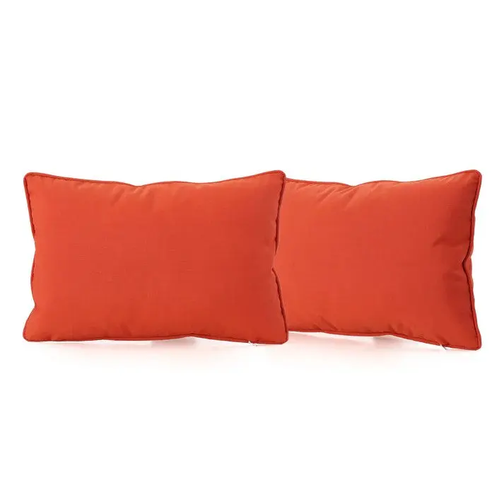 Coronado Rectangular Pillow Orange Fabric Home Decor nh-kisa