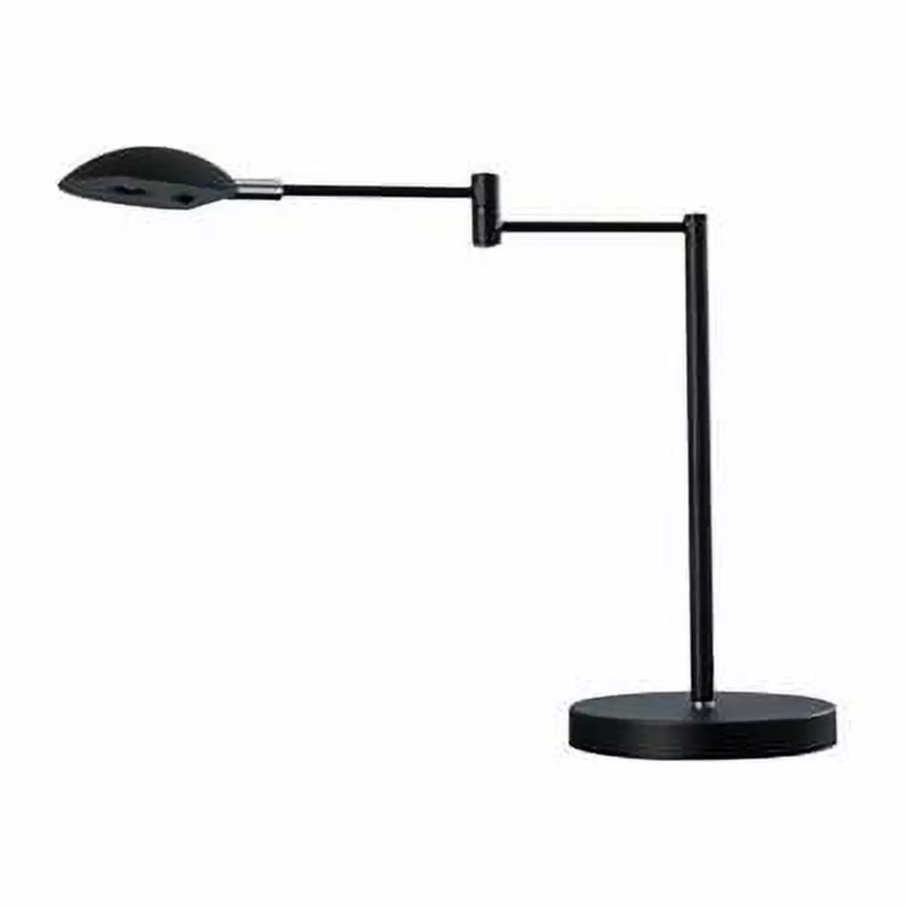 HomeRoots Minimalist Black Metal Swing Arm Desk Lamp Modern Office and Home