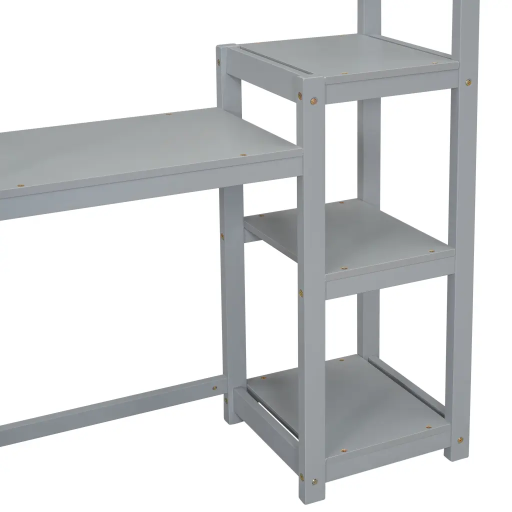 Houtilize Influenced Wooden Writing Desk, Kids Study Table, Bookshelf & Toy Storage - Multifunctional Furniture inspirit