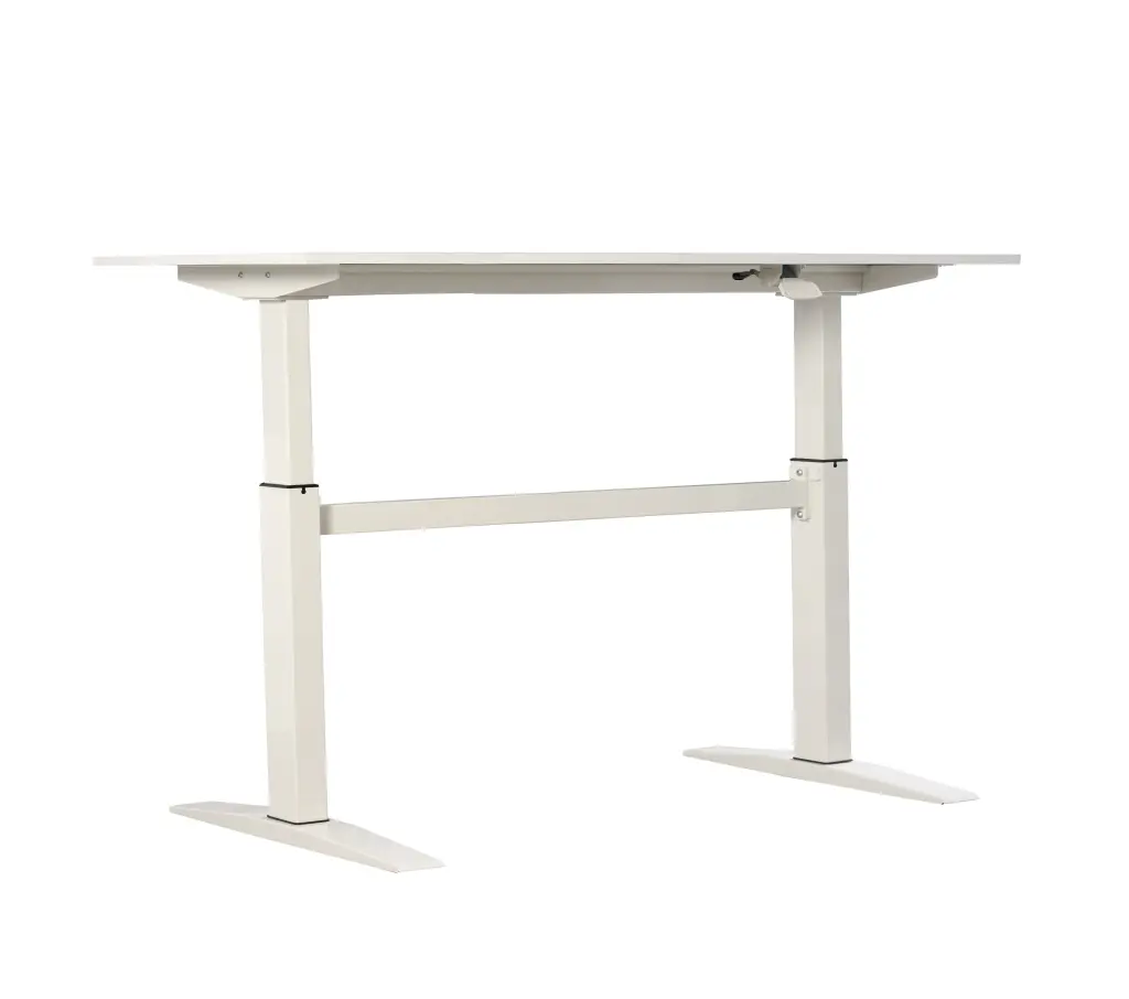 47" Tech Desk Standing and Adjustable Desk White - Ergonomic Workspace Casters new spec furniture