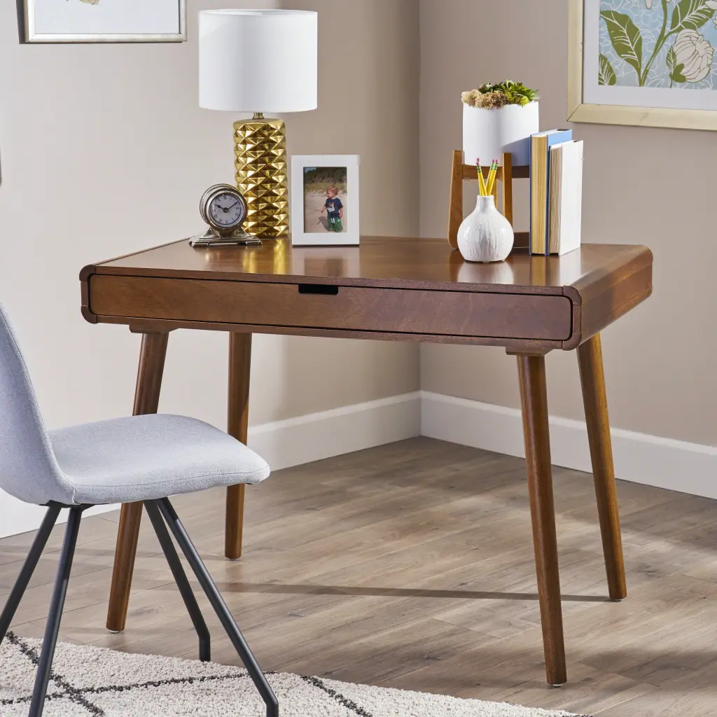 Tina Writing Desk Brown Solid Wood MDF Home Office Desk nh-cloudhouse