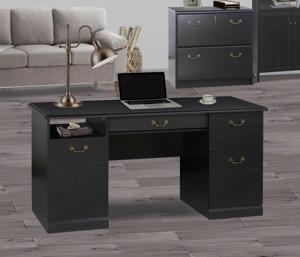 60 Inch Writing Desk Base Sophisticated Executive Desk Top singularity