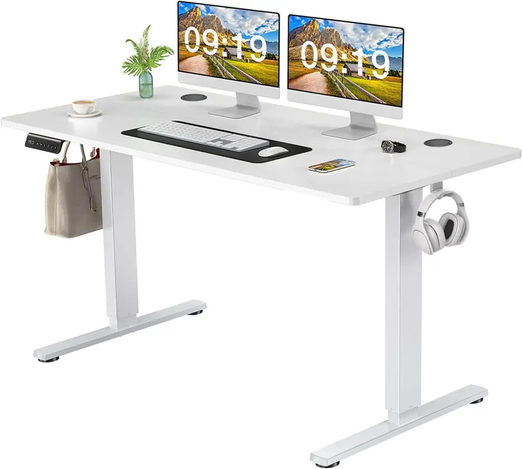 Electric Height Adjustable Standing Desk Sit to Stand Ergonomic Computer Desk w2201