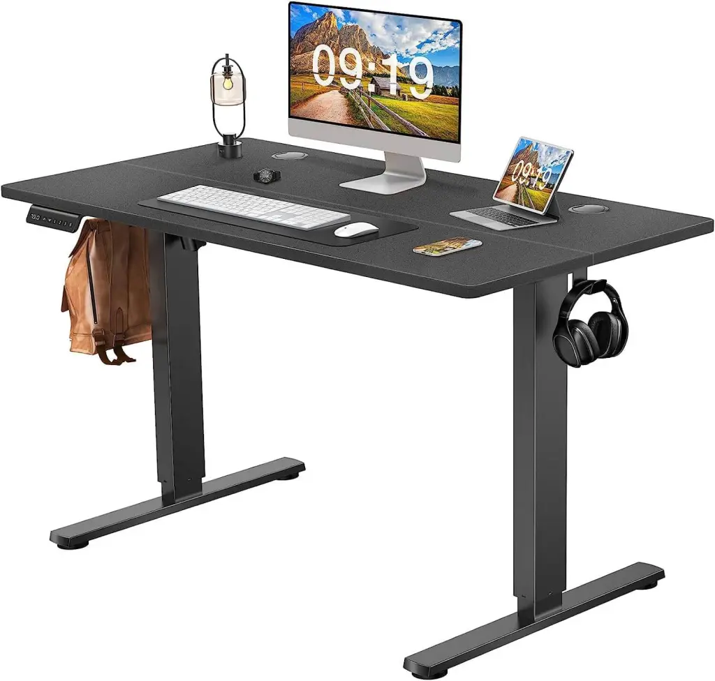 Electric Height Adjustable Standing Desk Sit To Stand Ergonomic Computer Desk w2201