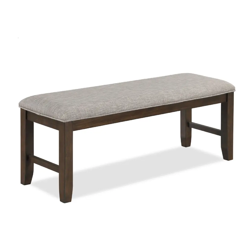 Traditional Charm Brown Finish Dining Bench Quality Height kanepe