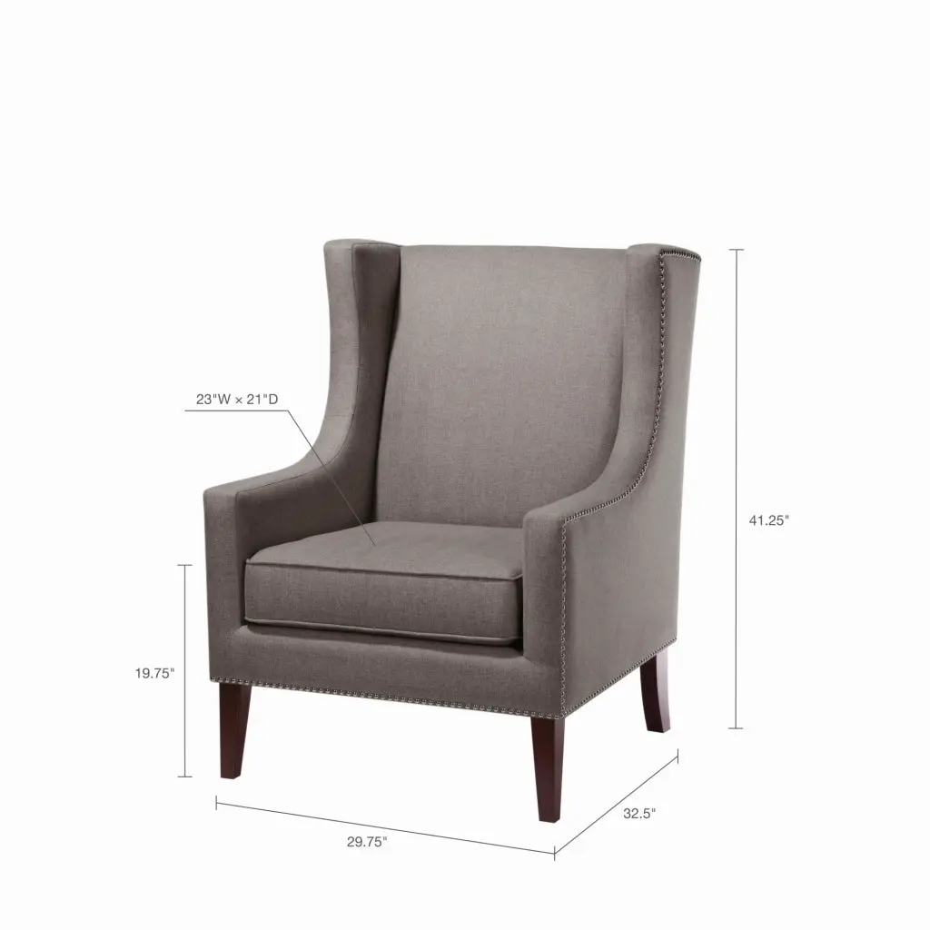Barton Chair Dark Gray Solid Wood Modern Dining Chair Kitchen And Dining Room jla