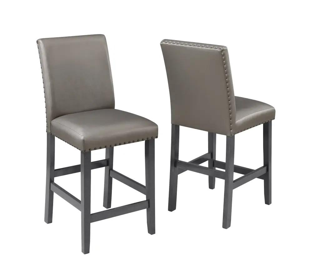 Traditional Modern 2-Piece Set Counter Height Dining Side Chairs, Upholstered kanepe