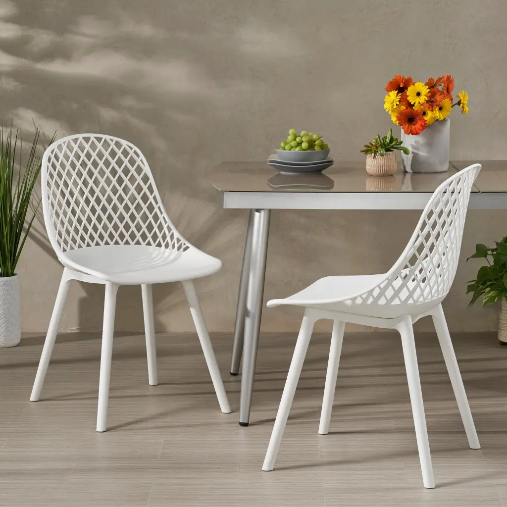 Lily Chair - White Polypropylene Modern Dining Chair nh-ihave