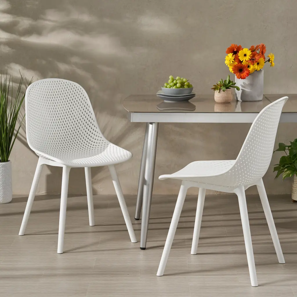 Posey Chair White Polypropylene Modern Dining Chair nh-ihave