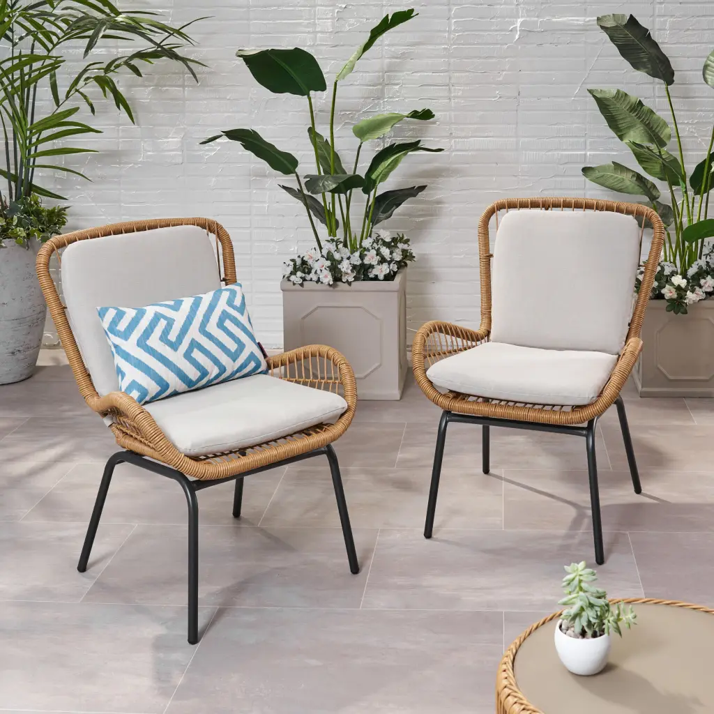 Pabrico Light Brown Iron And Plastic Chair Modern Design nh-sunfay