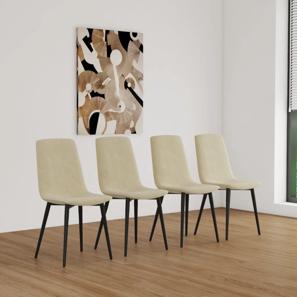 Dining Chairs Set 4 Modern Kitchen Dining Room Chairs Upholstered Seats nuoli office furniture