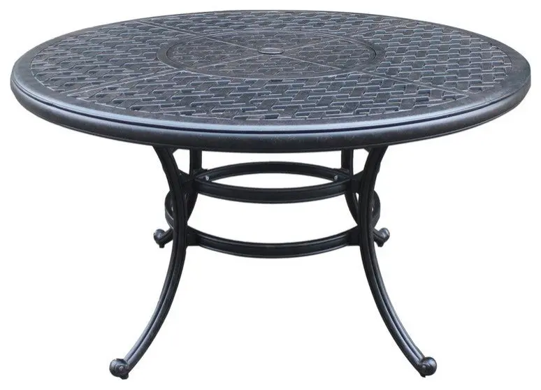 Round 4 Person 51.97 Inch Navy Blue Antique Dining Set Cushions gathercraft