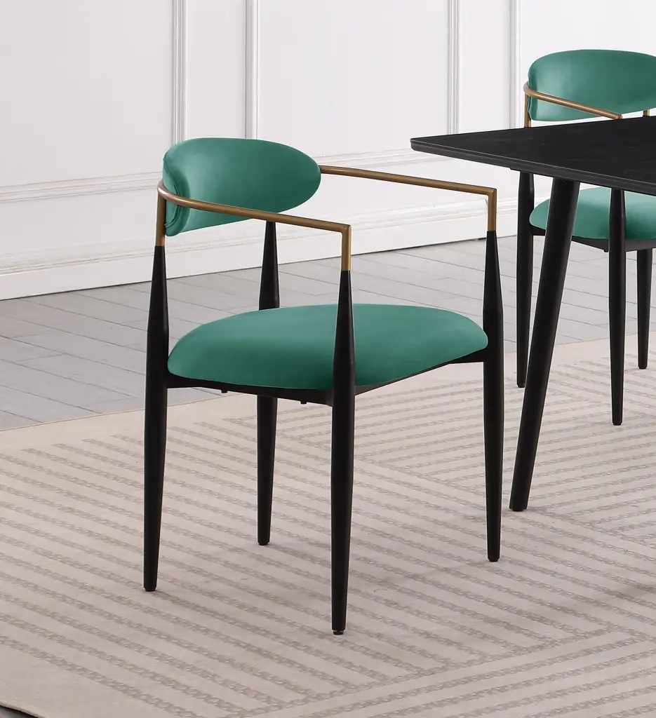 Modern Contemporary 5-Piece Dining Set Black Sintered Stone Table and Gray Chairs kanepe