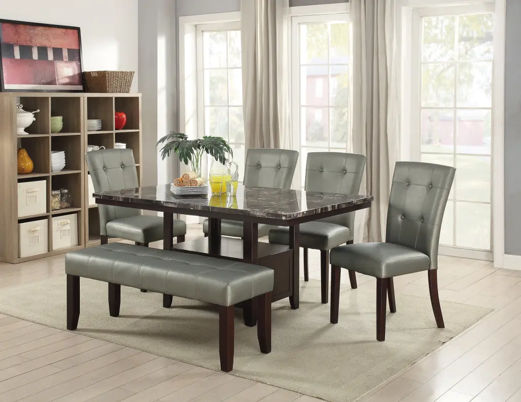 6 Piece Counter Height Dining Set Table and Stools kanepe