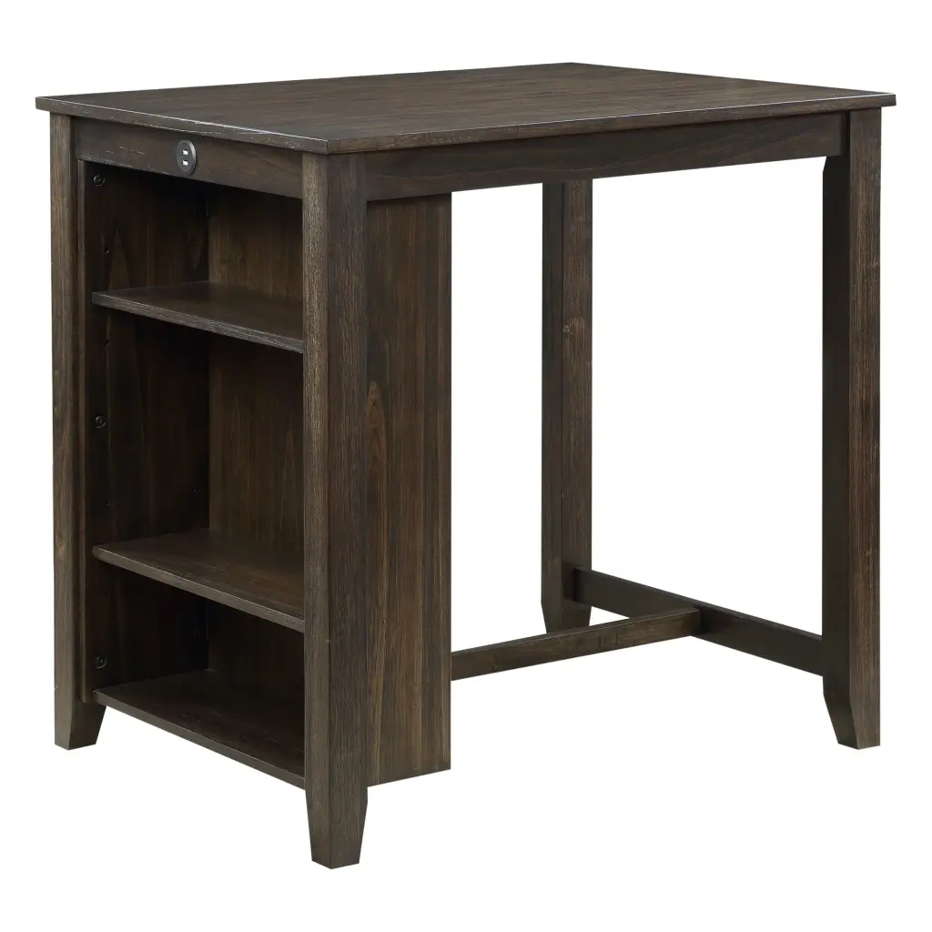 Transitional Design 3 Piece Counter Height Set Dark Cherry Finish kanepe