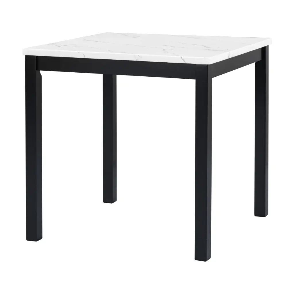 5 Piece Counter Height Dining Table Set Faux Marble Top - Modern Kitchen Dining Set inspirit