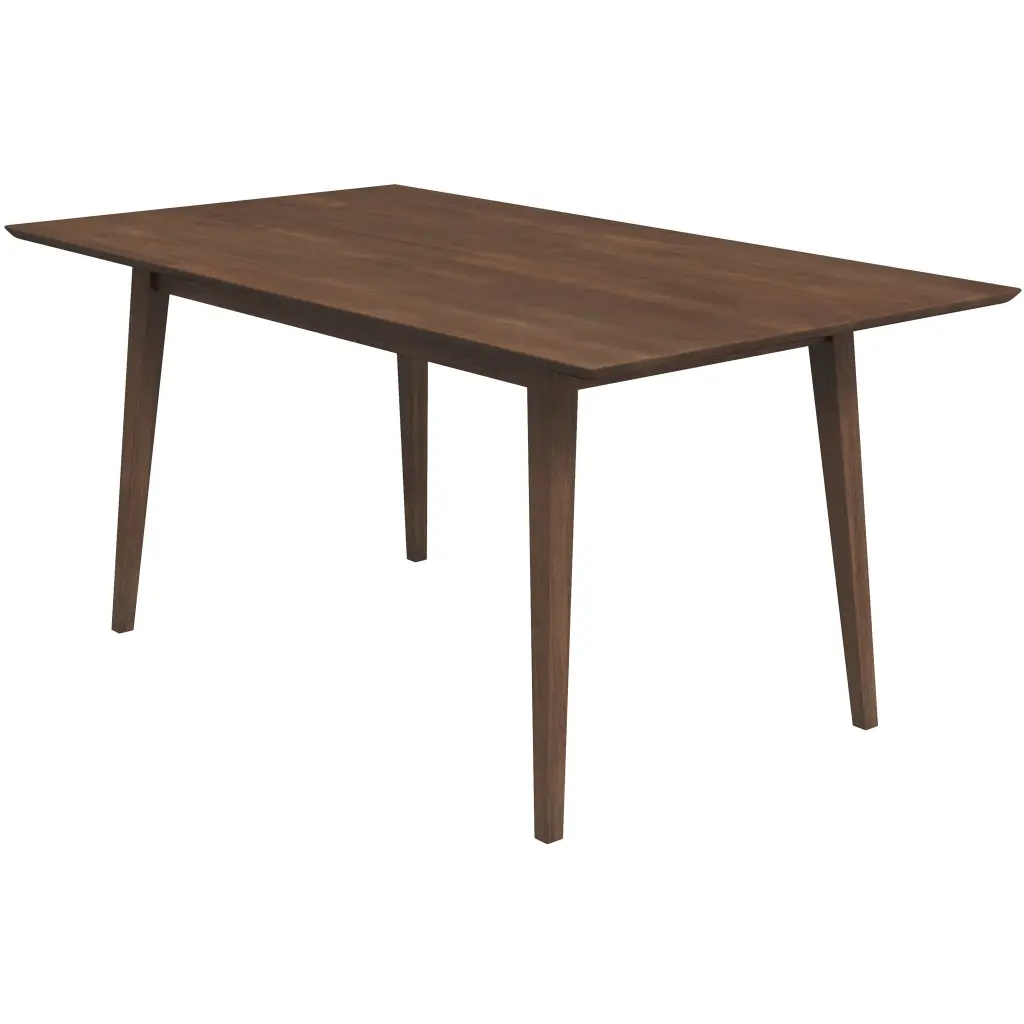 Mary Modern Style Solid Wood Rectangular Dining Kitchen Table Brown Wood ashcroft furniture