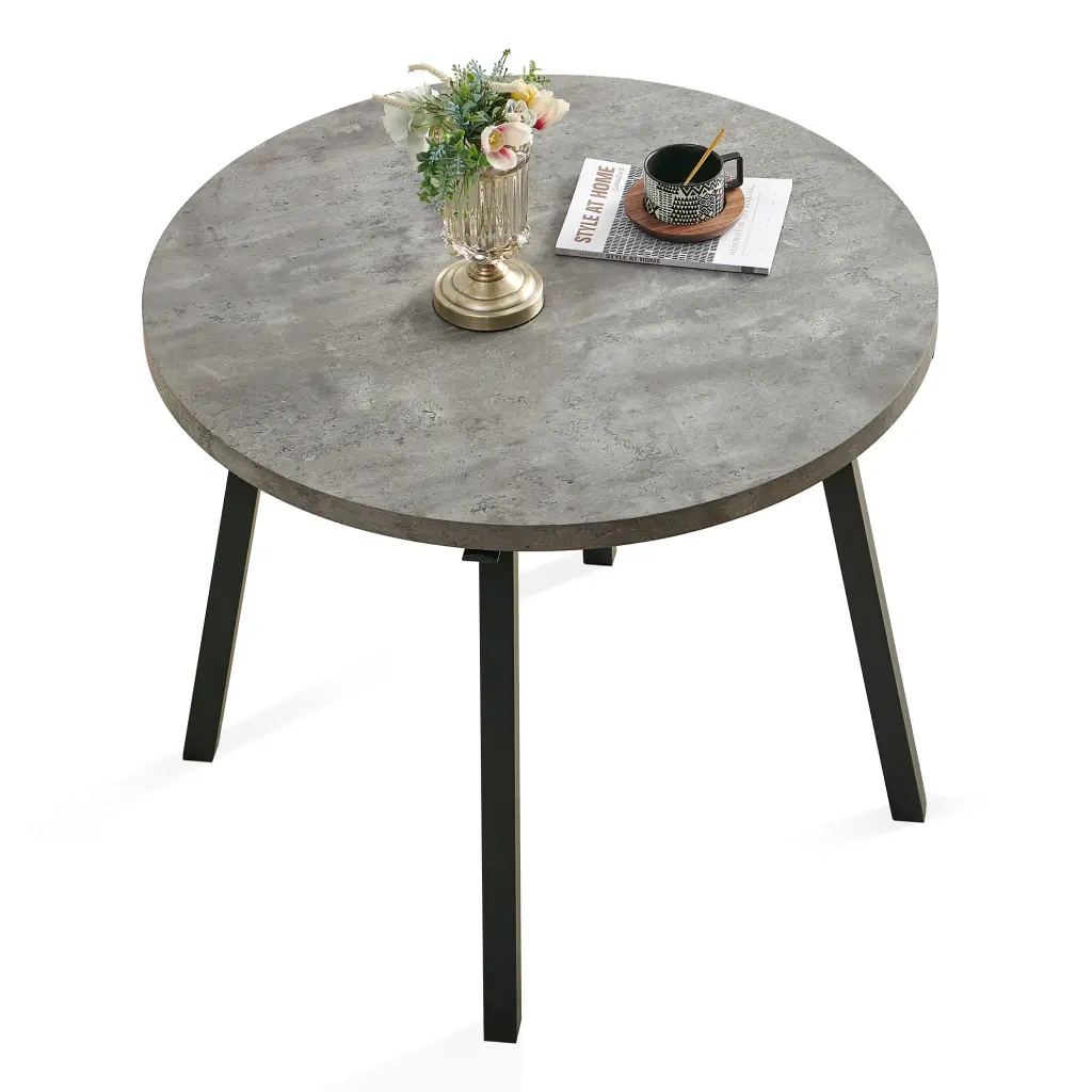 Grey Round Dining Table Mid Century Modern Round Dining Table Kitchen Dinning Room bn smart home w1516