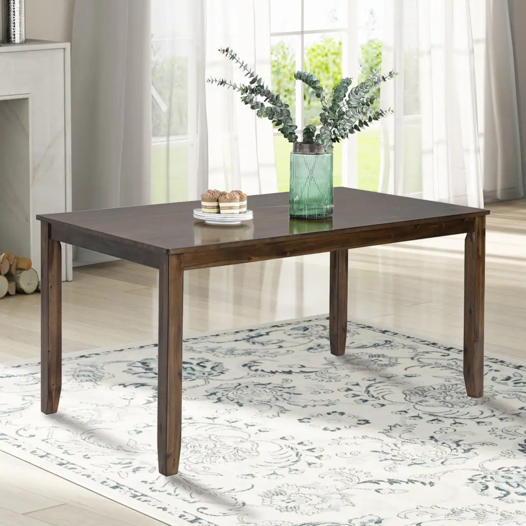 Wooden Rectangular Dining Table Kitchen Table Small Space 4 Person fullbarn e-commerce