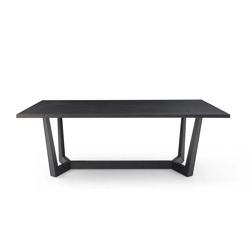 86.86 Inch Dining Table Mid Century Modern Rectangle MDF Kitchen Table 6-8 justone interior