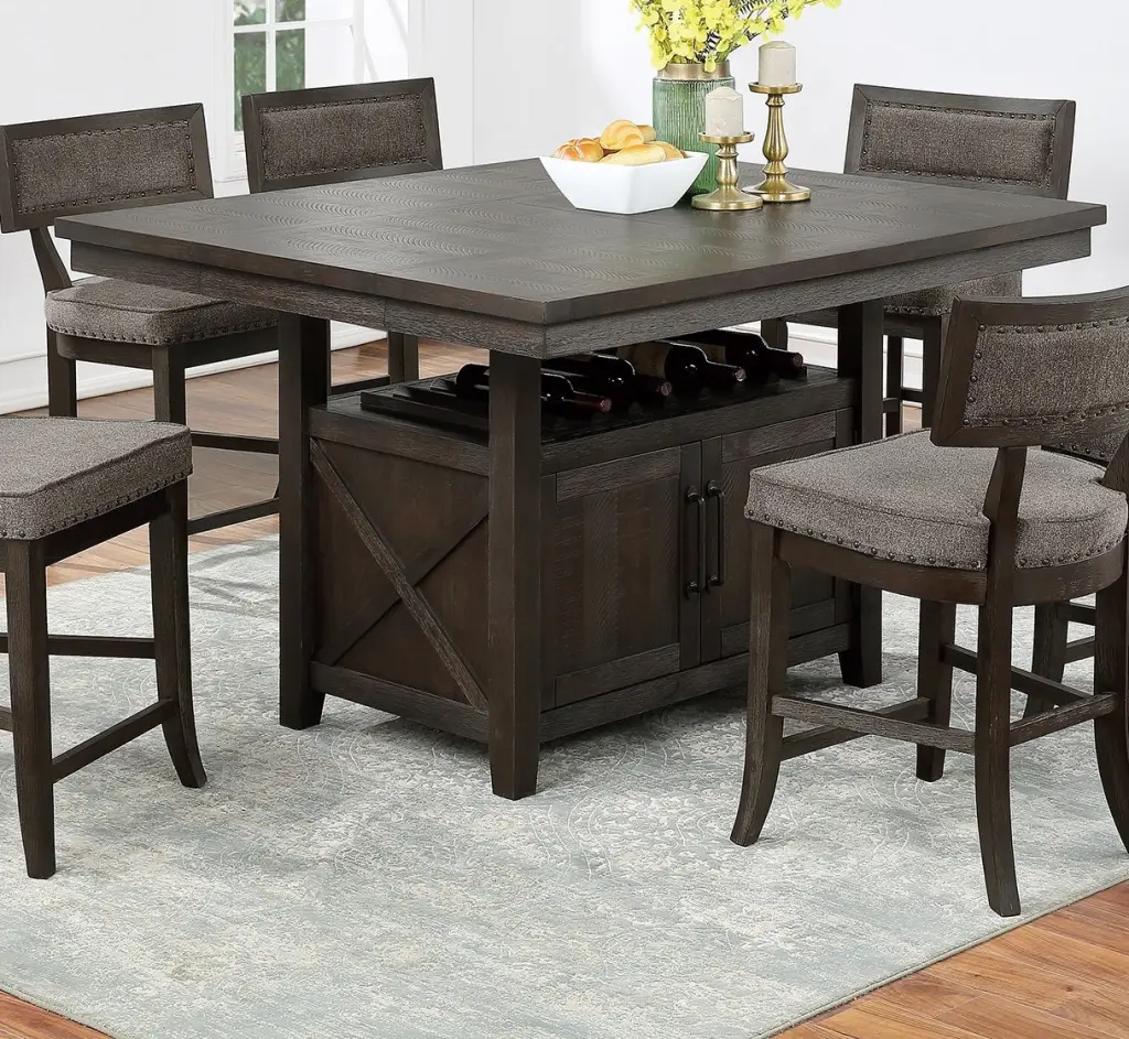 Counter Height Dining Table Butterfly Leaf Rustic Dining Room Furniture kanepe