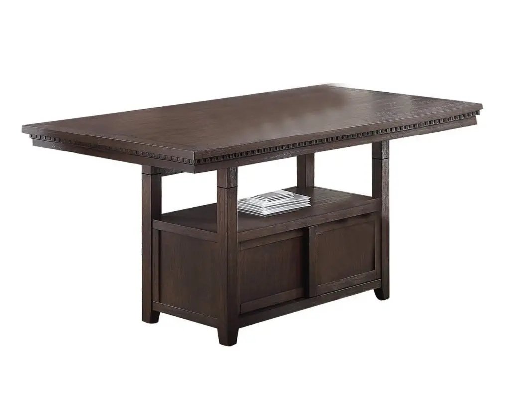 Counter Height Dining Table Rustic Espresso Finish kanepe