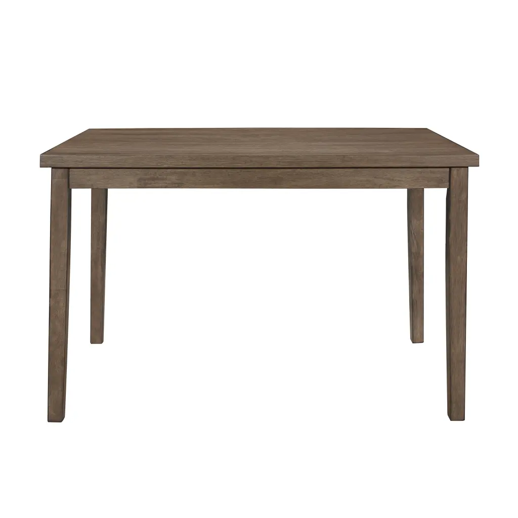 Walnut Brown Finish Rectangular Dining Table Wooden Kitchen Furniture kanepe