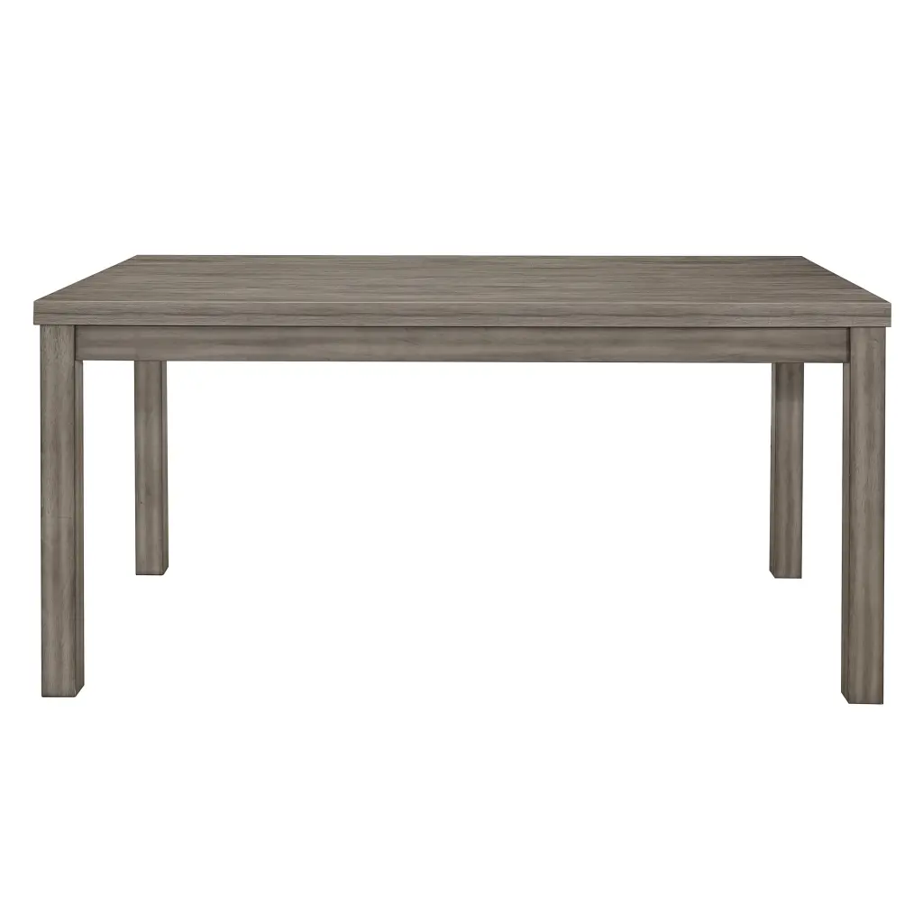 Weathered Gray Finish Rustic Style Dining Table Melamine Top 1Pc Trans kanepe