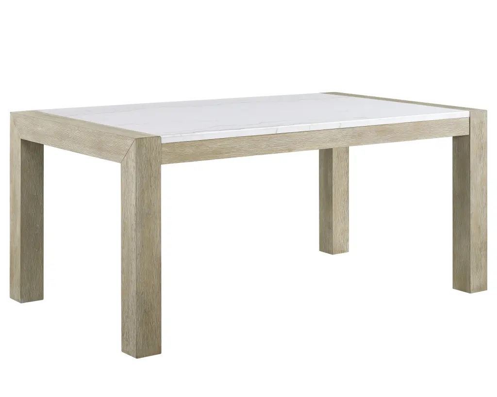 White Authentic Marble Stone Dining Table Wooden Contemporary Design kanepe