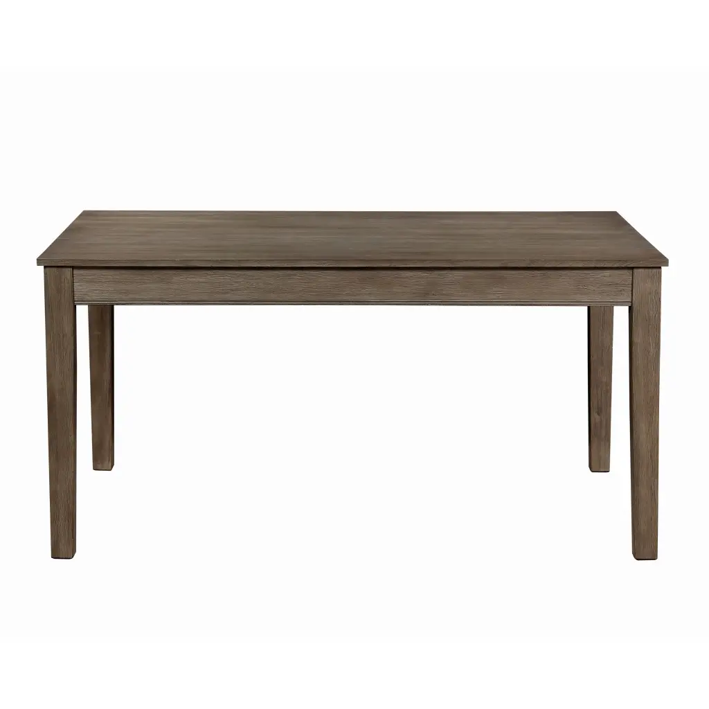 Wire Brushed Brown Finish 1 Piece Dining Table 2 Hidden Drawers Casual Style kanepe