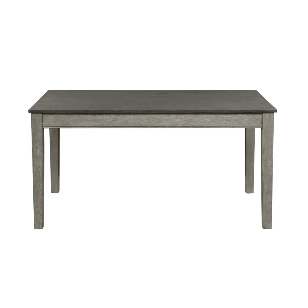 Wire Brushed Light Gray Finish 1Pc Dining Table 2 Hidden Drawers kanepe