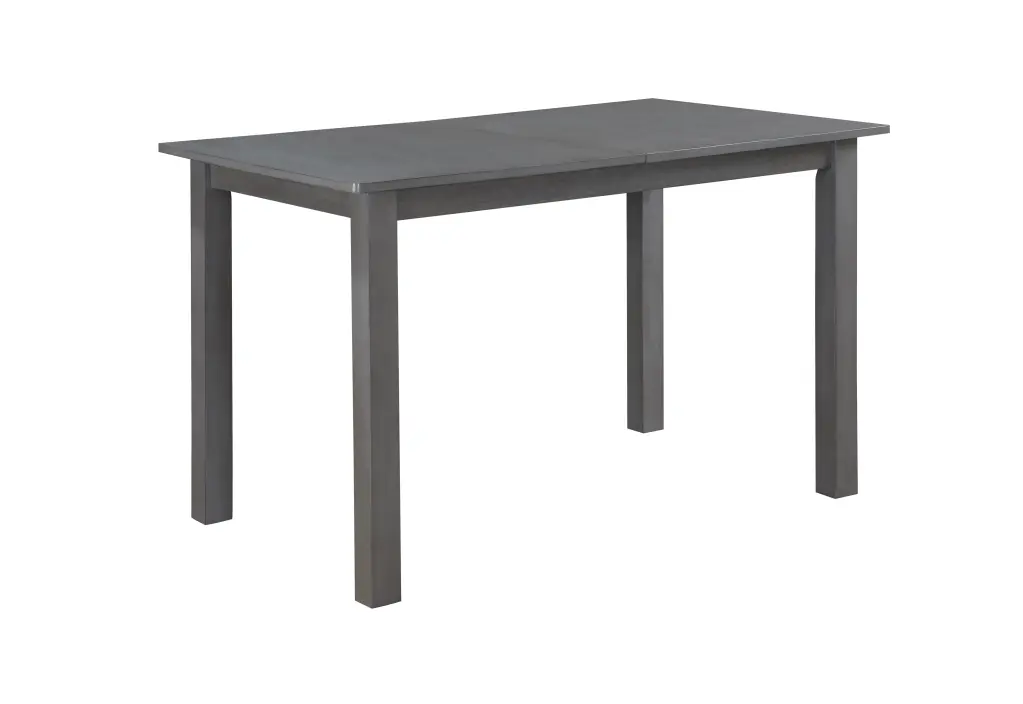 Carlisle Gray 59.5 Inch Extendable Wood Dining Table lilola home