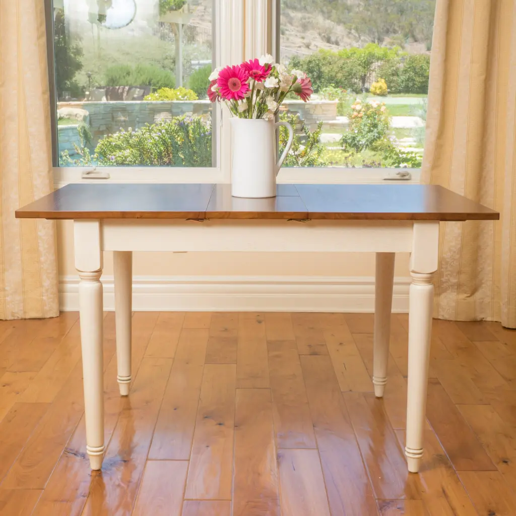 Clearwater Rectangular Solid Top Table Leg Dark Oak Rubber Wood Dining Table nh-bo