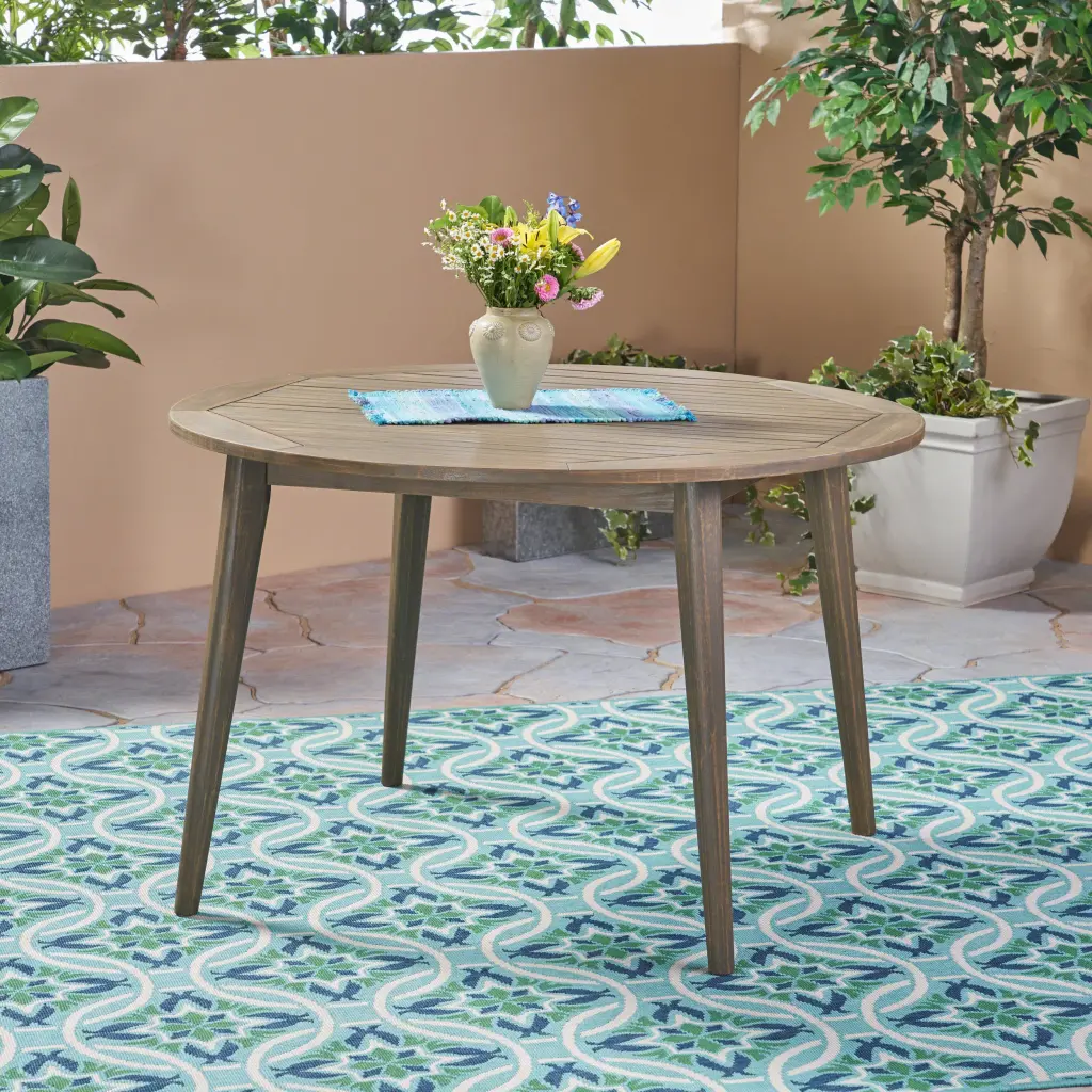 Stamford 47 Grey Acacia Wood Dining Table nh-cloudhouse