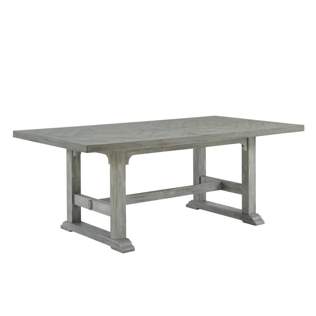 Whitford Dining Table Gray Wood Finish steve silver furniture