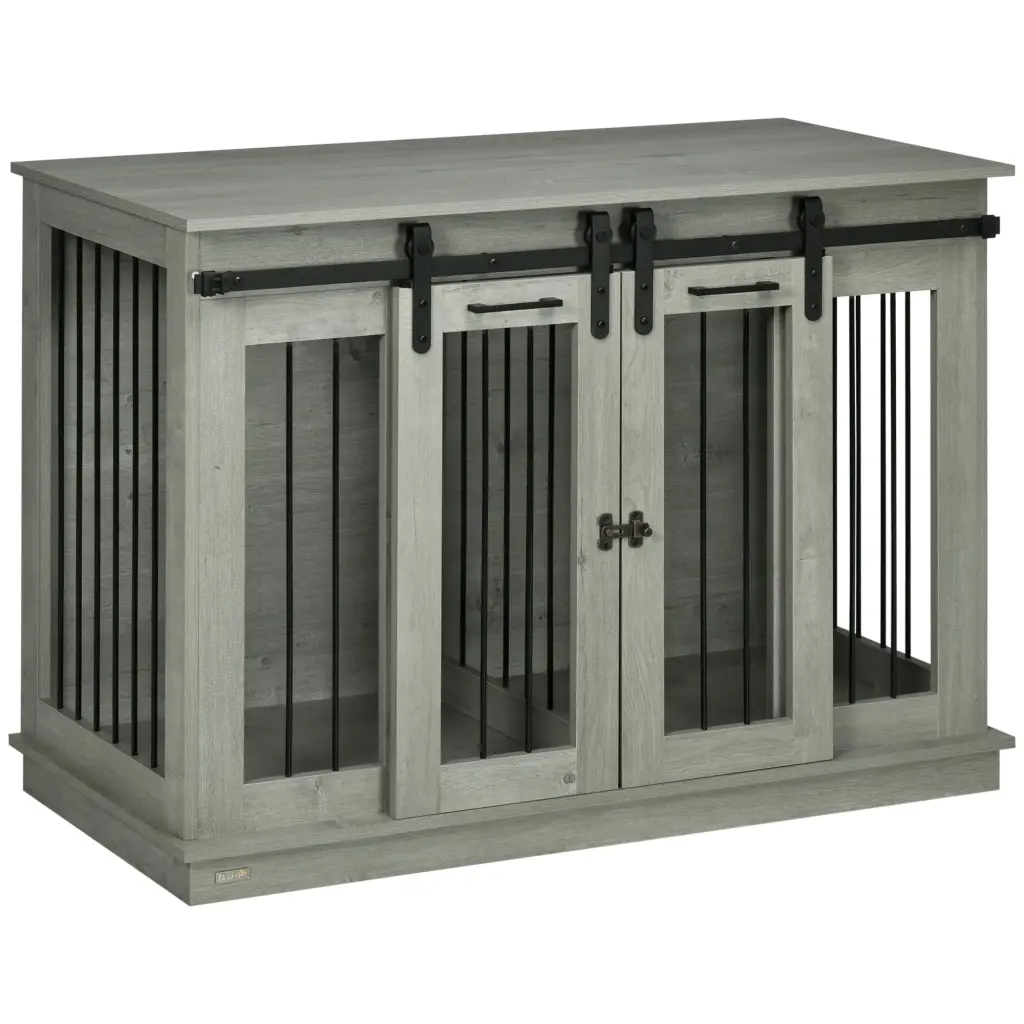 Pawhut Dog Crate Furniture Divider Small Dogs as End Table aosom business