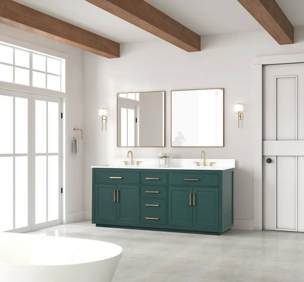 80 Inch Bathroom Vanity Double Sink Freestanding Modern Bathroom Vanity bathhomeshop