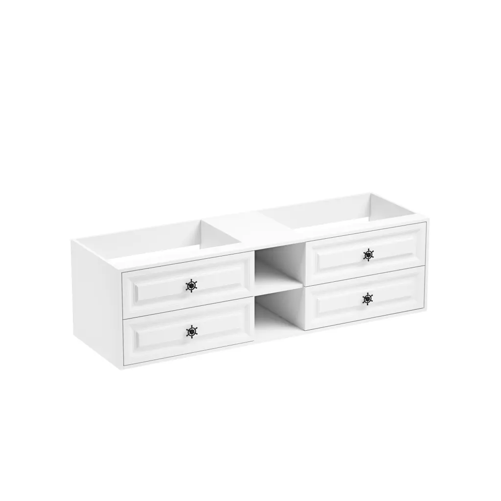 72x23x21 Inch Wall Hung Double Sink Bath Vanity Cabinet rnb