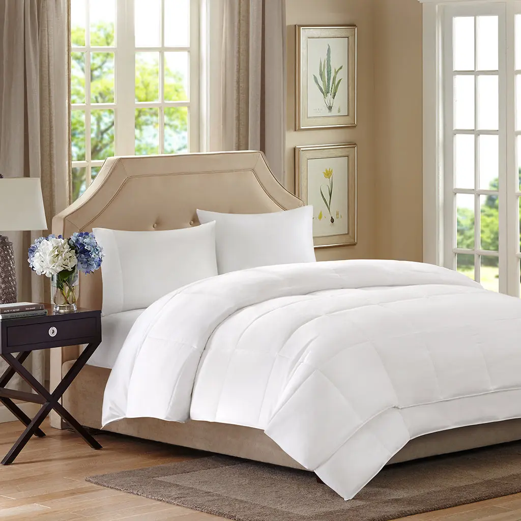 All Season 2 1 Down Alternative Full Size White Polyester Comforter jla