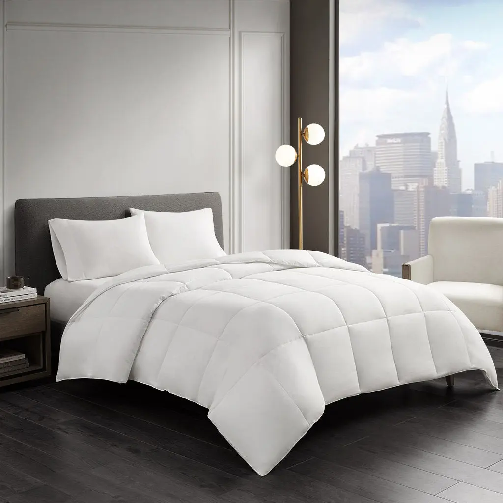 Cotton Down Alternative Featherless Twin White Cotton Comforter jla