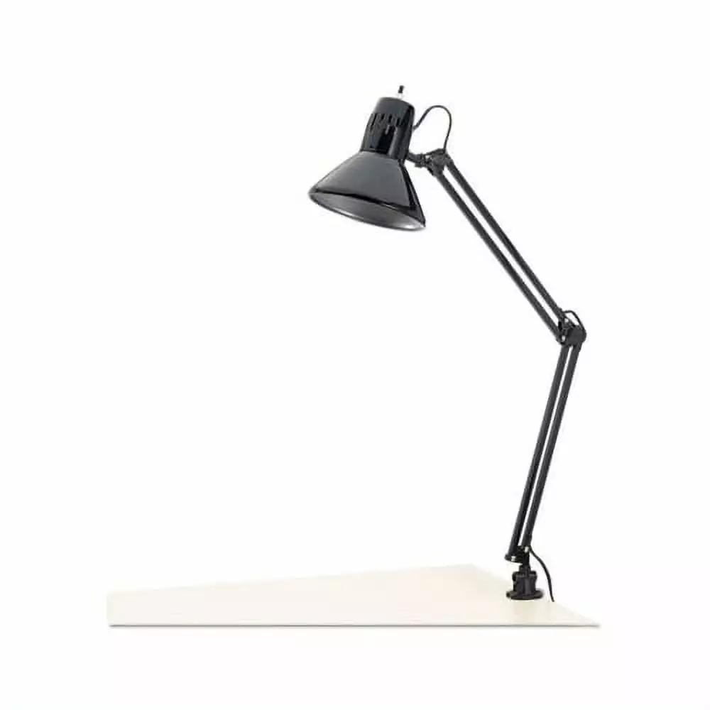 Architect Lamp Adjustable Clamp-on 6.75w x 20d x 28h Black Professional Drafting Light