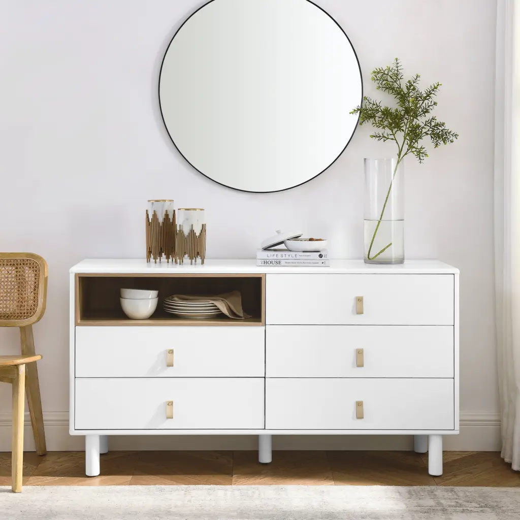 5 Drawers Storage Cabinet Multifunctional Drawer Cabinet Home Office chuangyuan wood industry