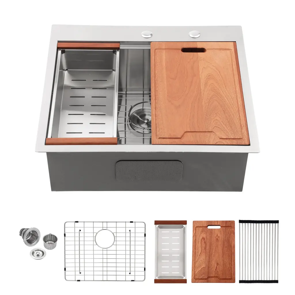 28 Inch Drop Kitchen Sink Stainless Steel 16 Gauge 28x22 Inches lordear