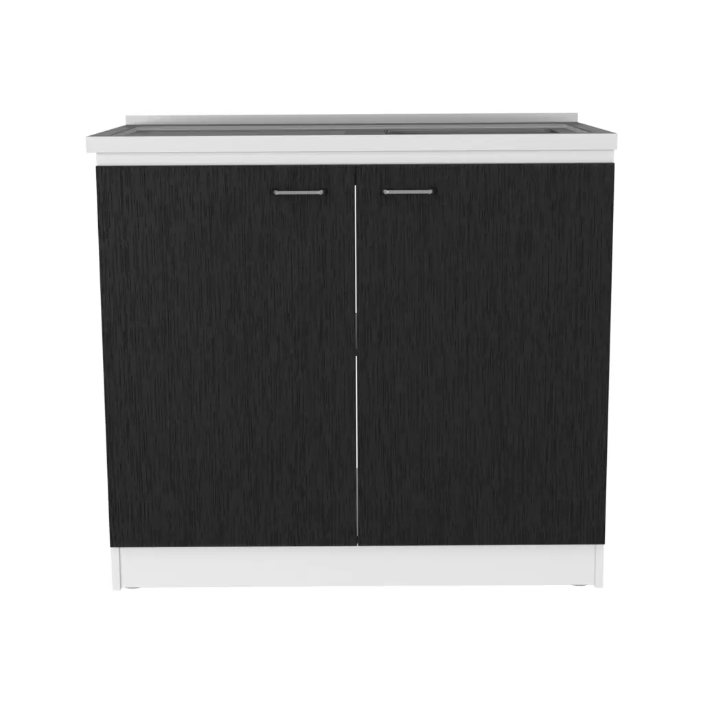 Functionality Sink Vernal Kitchen White Black Multicolor Particle Board treevol furniture