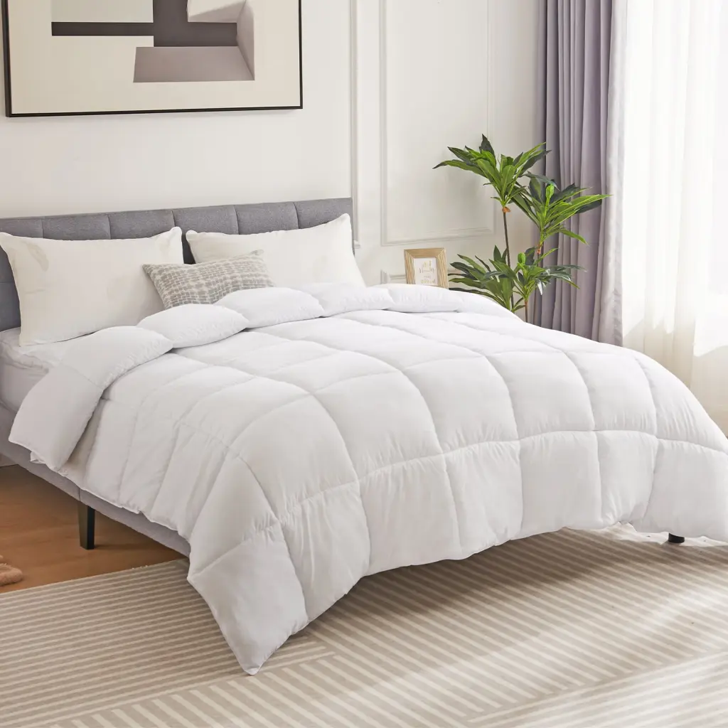 Bedding Polyester Duvet Insert Quilted Comforter Corner Tabs w2201