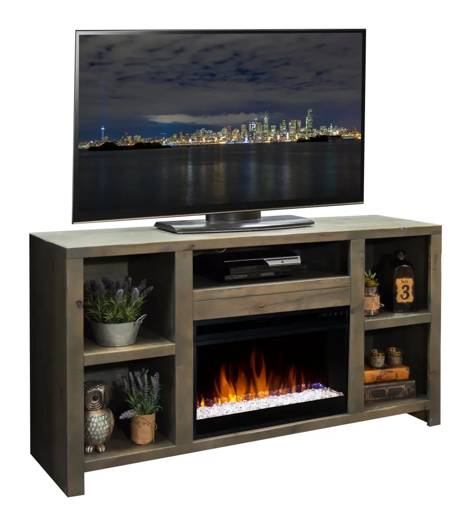 Joshua Creek 62 Inch Electric Fireplace TV Stand TVs Up to 70 Inches bridgevine home