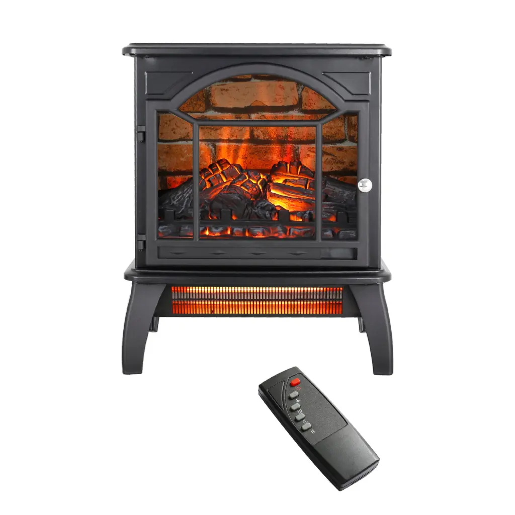 18 Inch 3D Flame Electric Infrared Quartz Fireplace Stove Remote cambridge electrical manufacturing