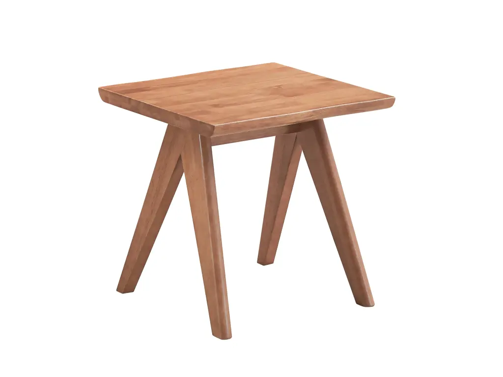 Velentina End Table Natural Finish Wood Accent Side Table acme onsite store