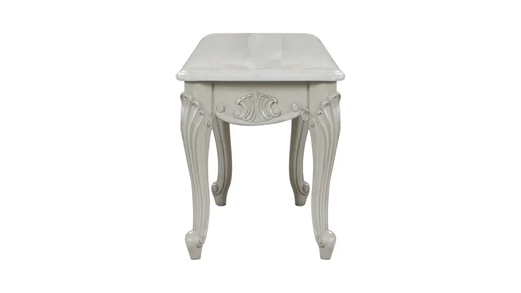 Tuscan Traditional Style End Table Made Wood Silver Grey galaxy home furnishings